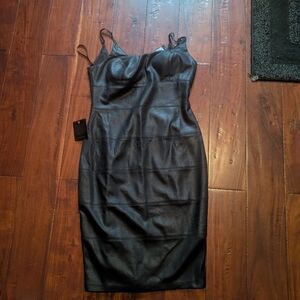 Black Bebe Bodycon Dress NWT